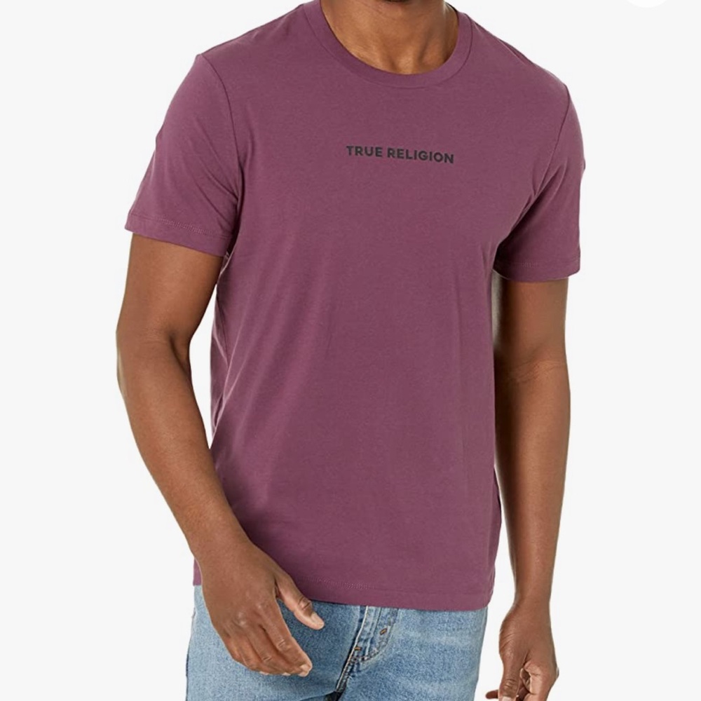 TRUE RELIGION Men's Short Sleeve Tr World Tour T-Shirt